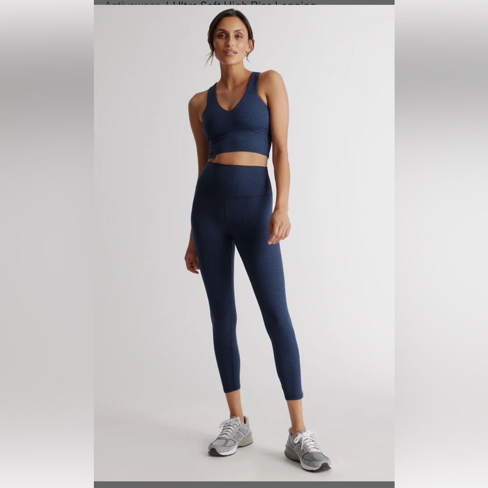 Quince Women's Navy High-Waist Leggings